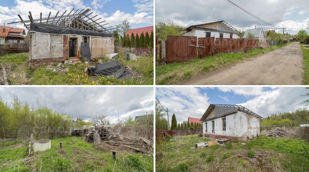 Фотографии участка и окружающей территории в объявлении
